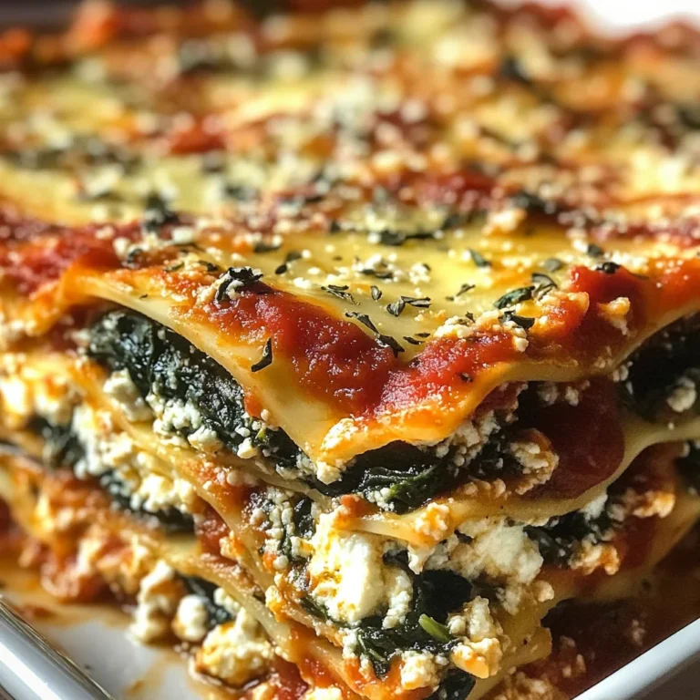 Lasagnes Épinards Ricotta