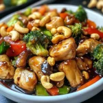 Poulet aux noix de cajou savoureux