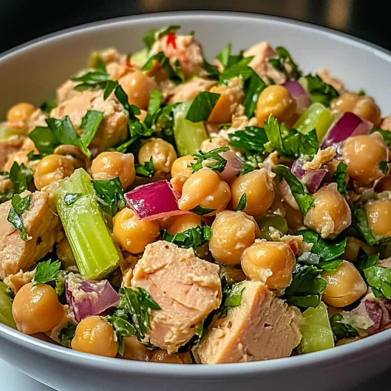 Salade rapide pois chiches thon