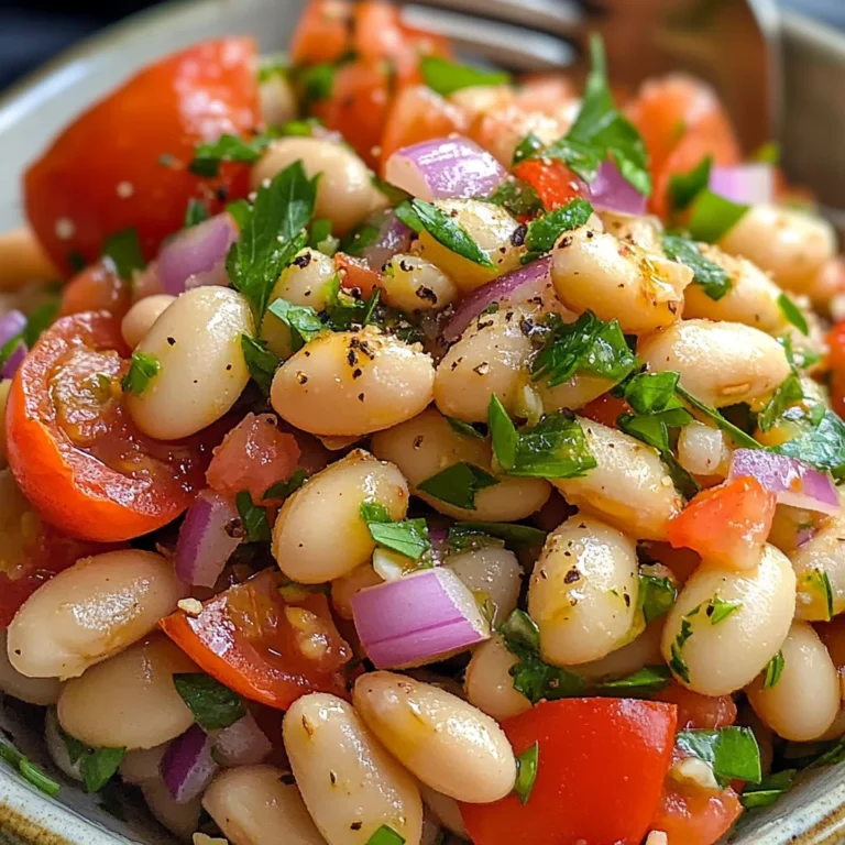 Salade turque haricots blancs