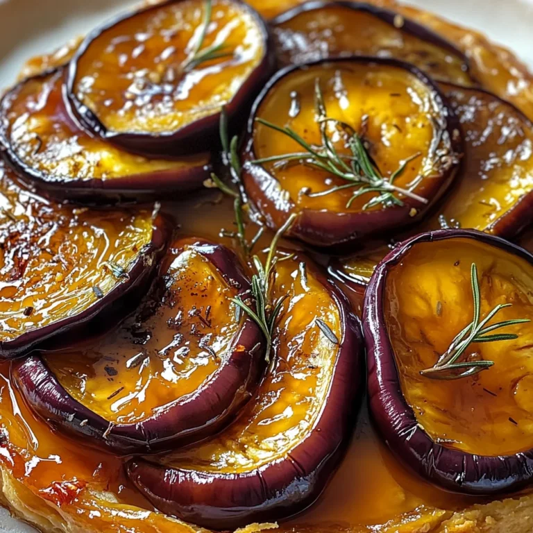Tarte tatin aux aubergines