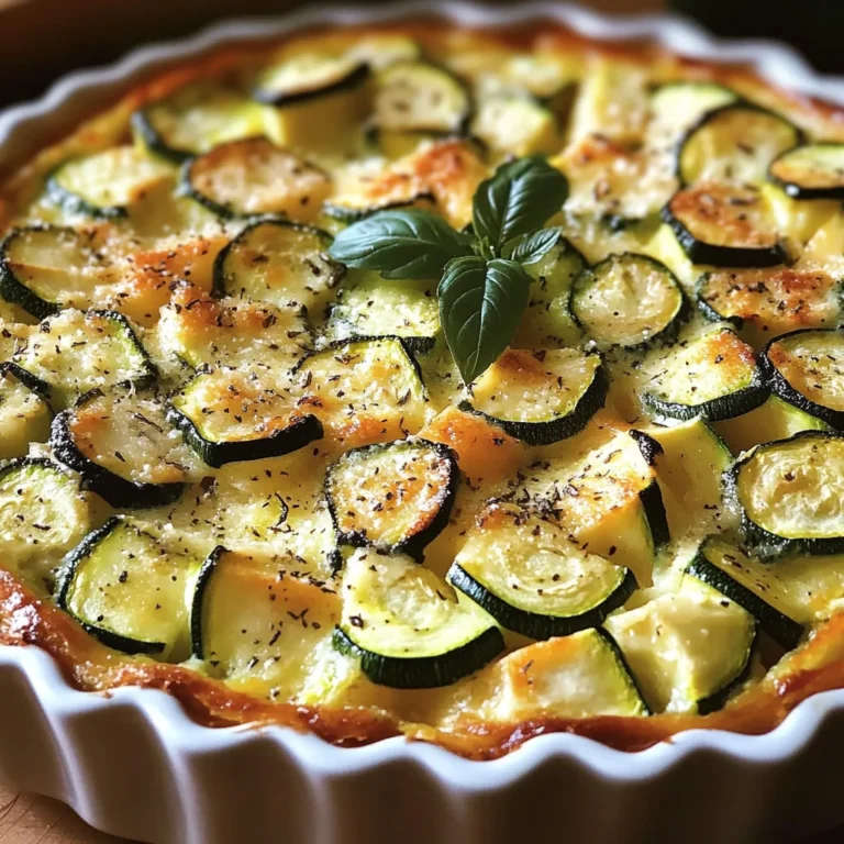 Clafoutis de courgettes au parmesan