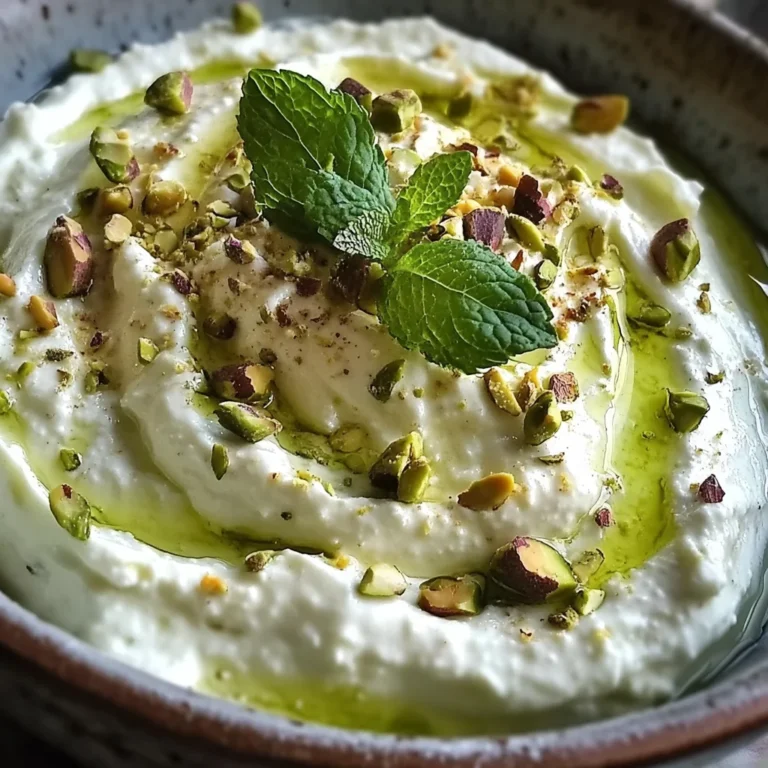 Crème de feta à la menthe et pistache