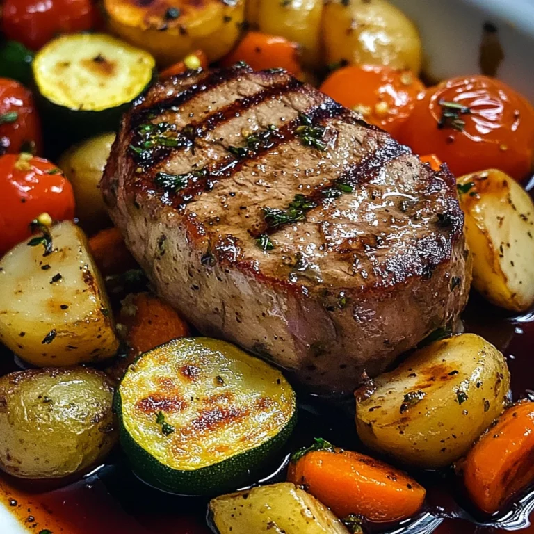 Filet mignon aux petits légumes