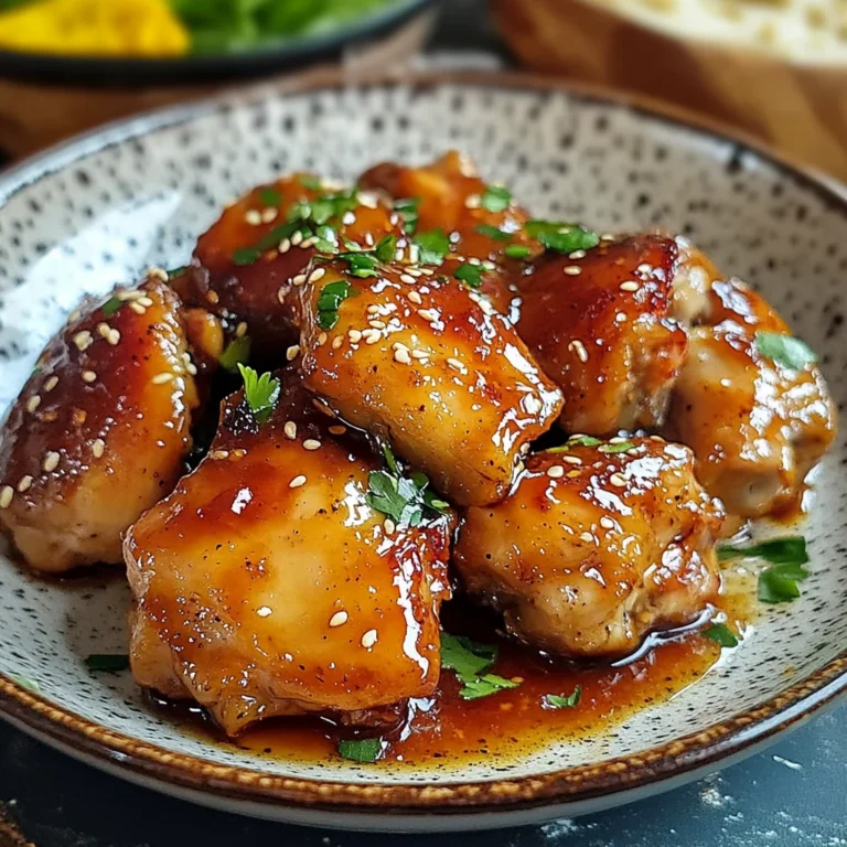 Poulet caramélisé savoureux