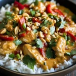 Poulet thaï sauce cacahuète