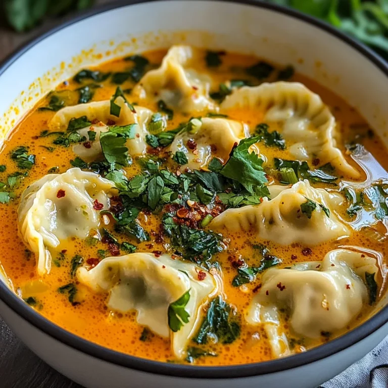 Soupe thaï réconfortante aux raviolis