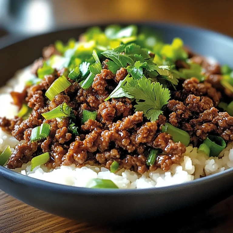 Bœuf haché saveurs asiatiques