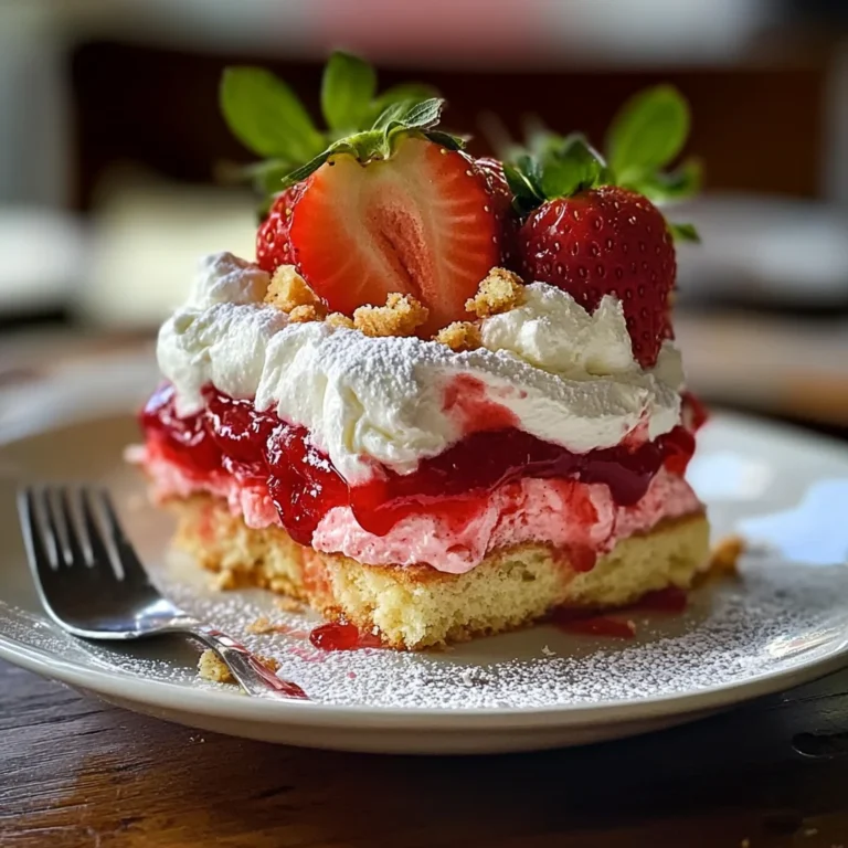 Dessert italien aux fraises fraîches