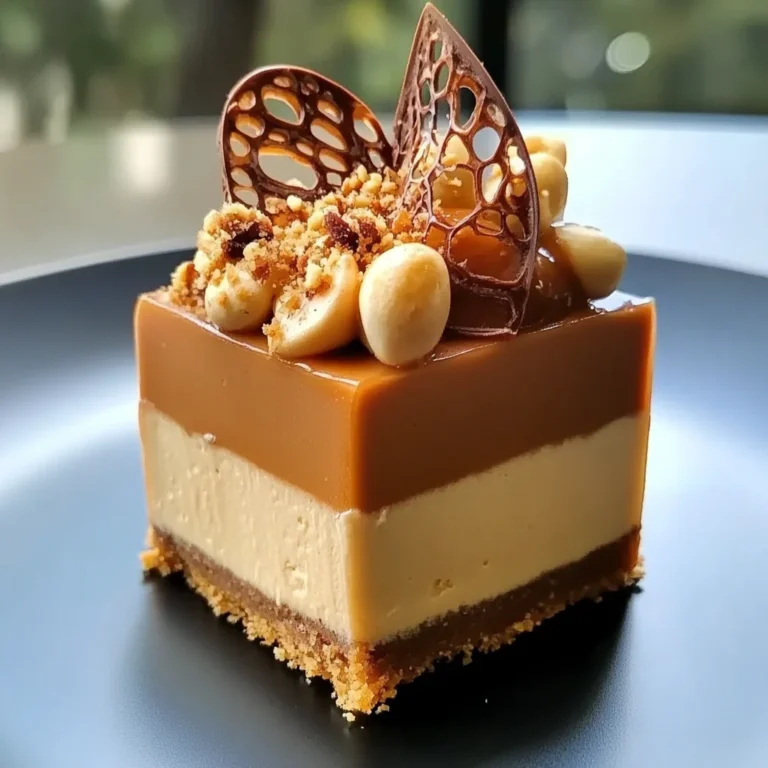 Entremets caramel et mousse noisette