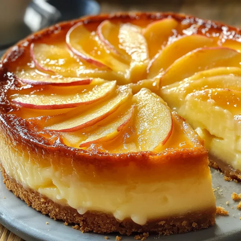 Gâteau flan aux pommes