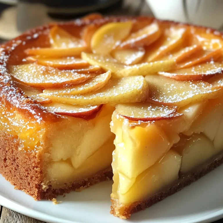 Gâteau flan aux pommes