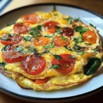 Omelette aux Légumes : Un Délice Coloré et Nutrissant