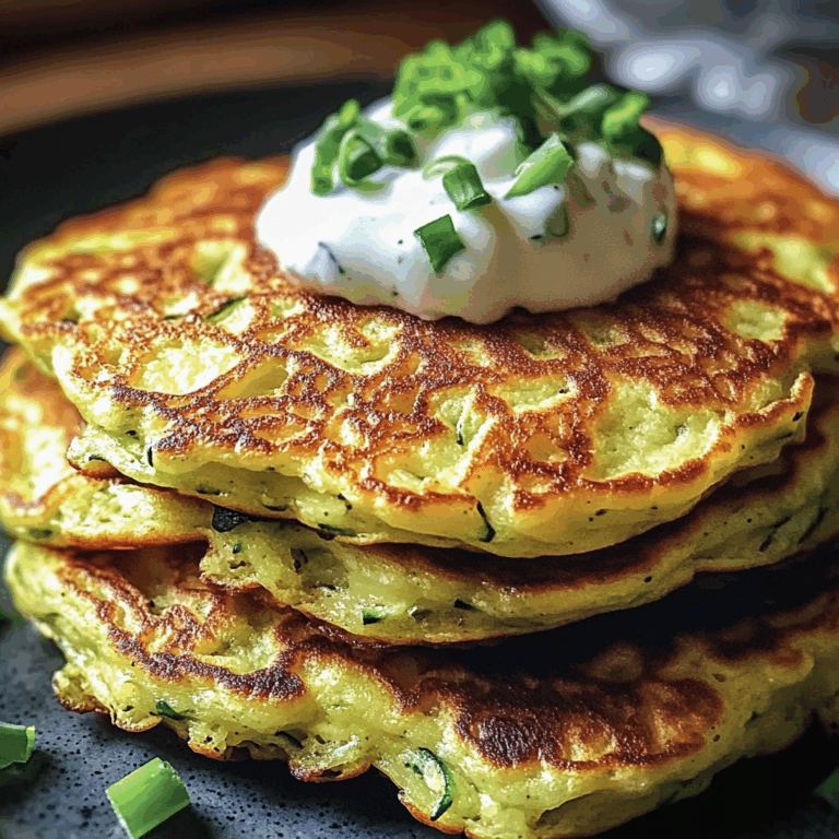 Pancakes de Courgettes et Sauce Yaourt : Une Option Légère et Incroyable pour vos Déjeuners