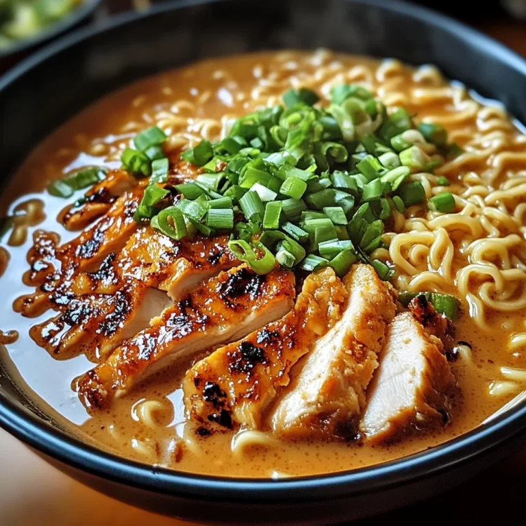 Ramen épicé au poulet sauce crémeuse