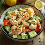 Salade Crevettes Sauce Crémeuse