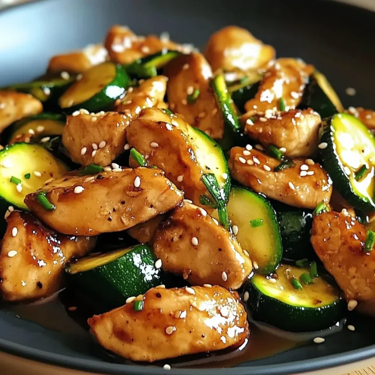 Sauté de Poulet et Courgette, Sauce Soja Gourmande et Parfumée